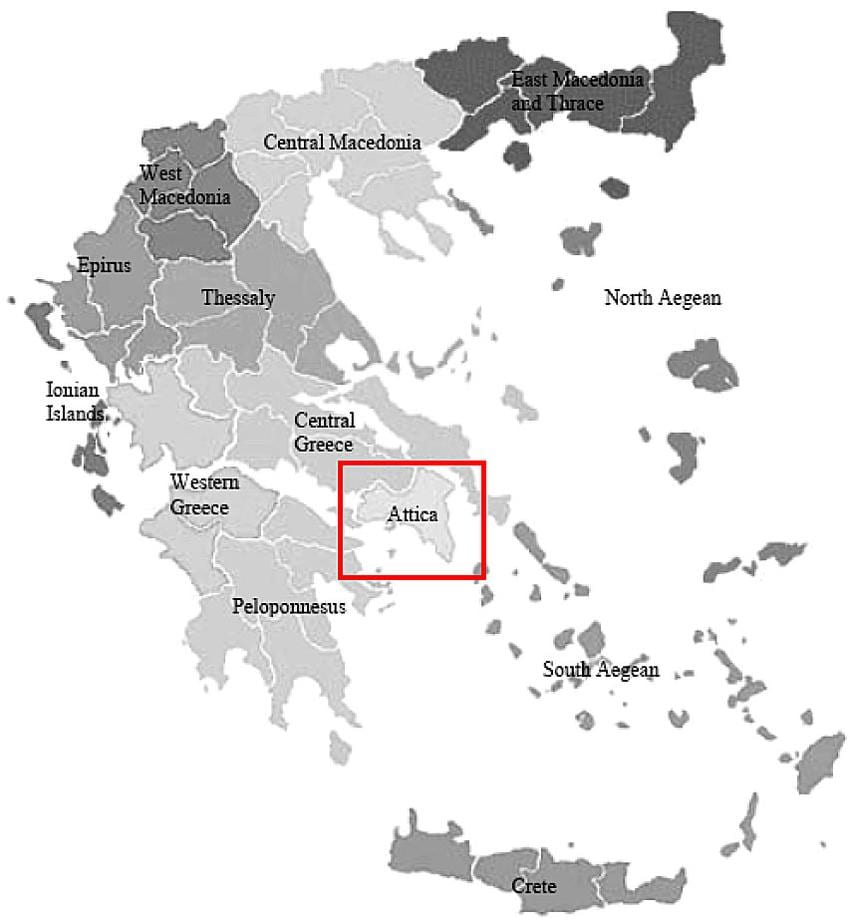attica mapa
