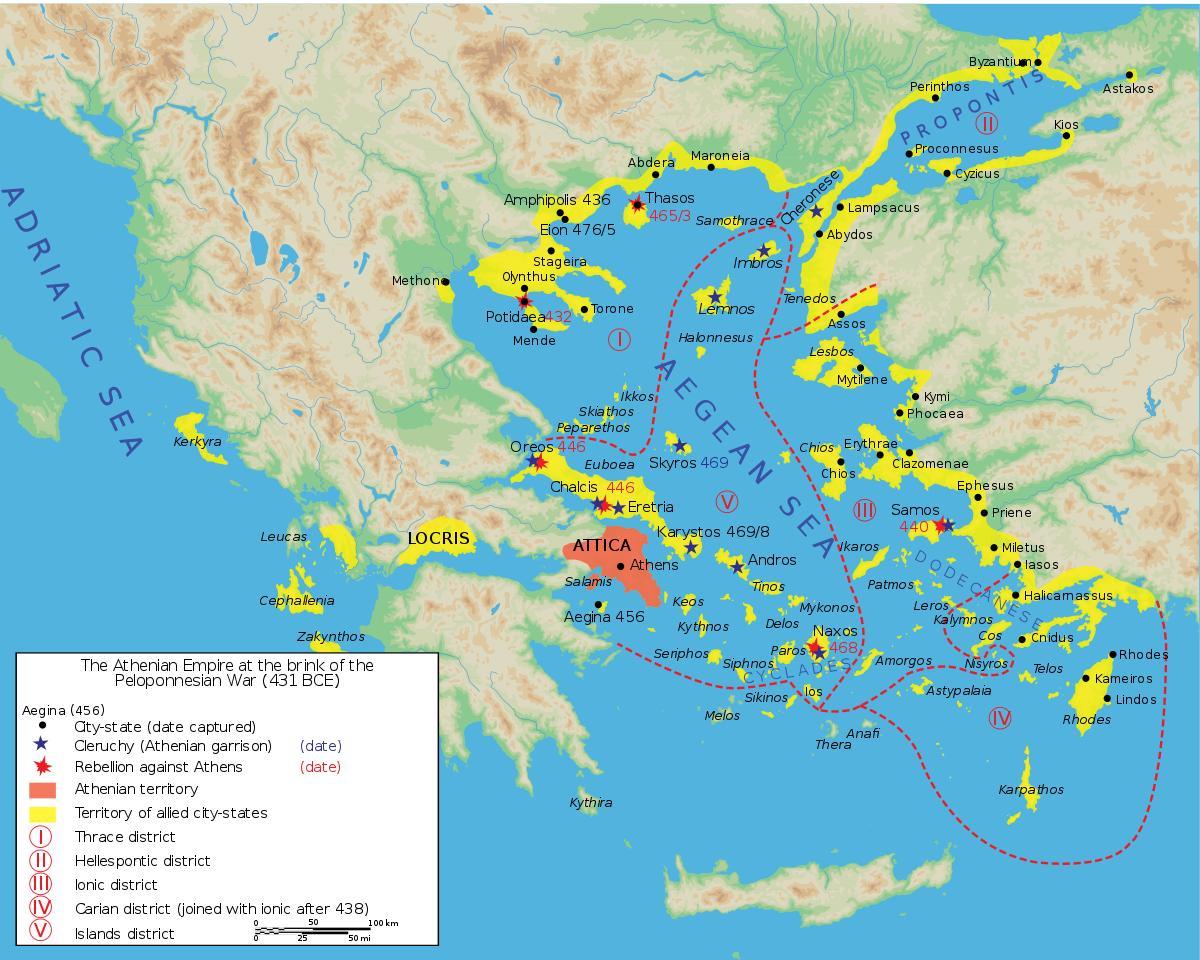 a antiga cidade de Atenas mapa