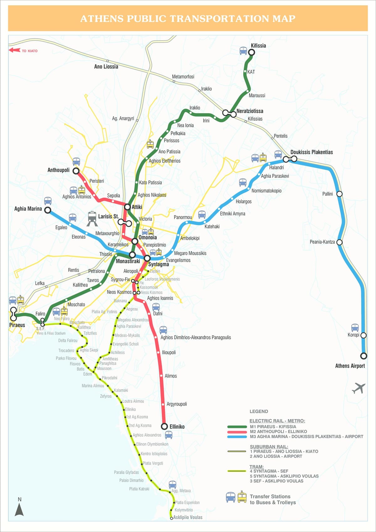 Atenas trânsito mapa