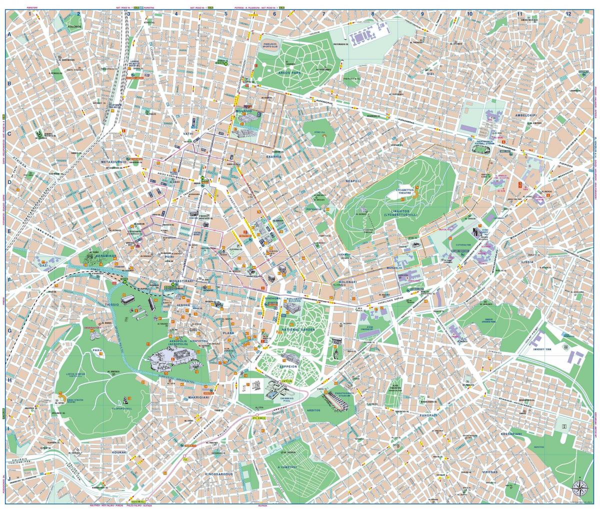 mapa de Atenas offline