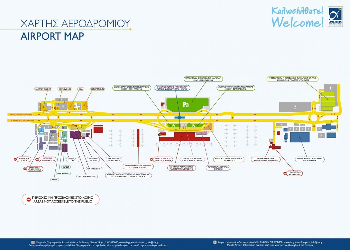 mapa do aeroporto eleftherios venizelos