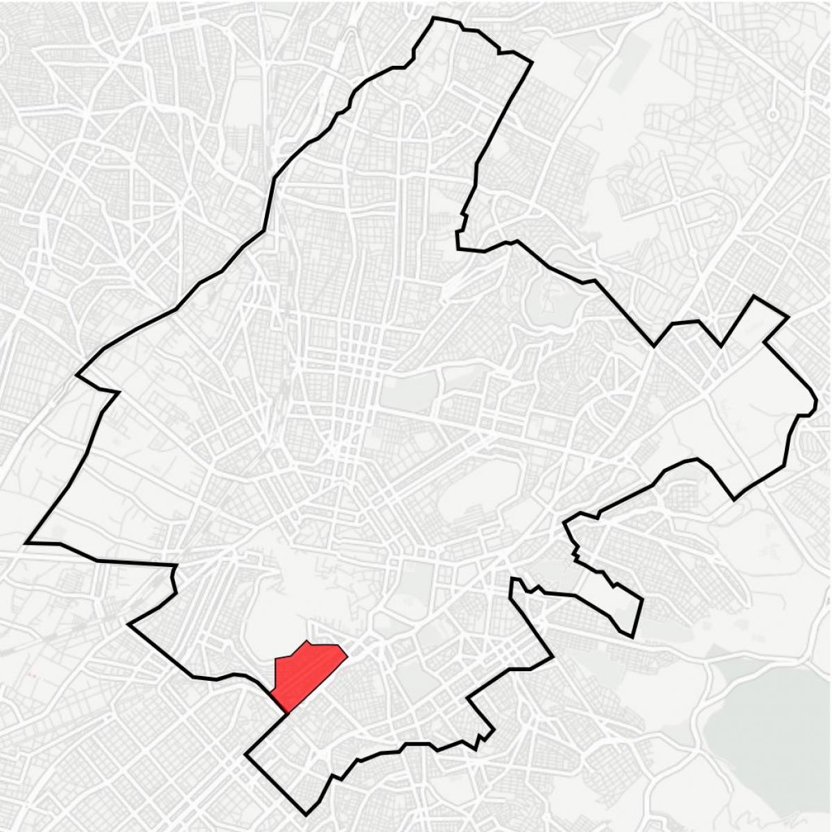 mapa de koukaki Atenas